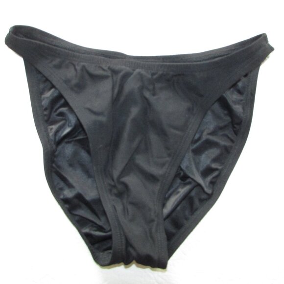 Robin Piccone Black High Cut Leg Bikini - Sz S - NEW - Picture 3 of 9